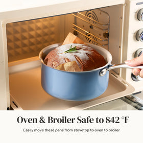 Redchef dishwasher-safe pan for quick post-cook cleanup.