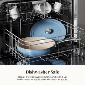 Redchef easy-clean design indicating dishwasher safe convenience.