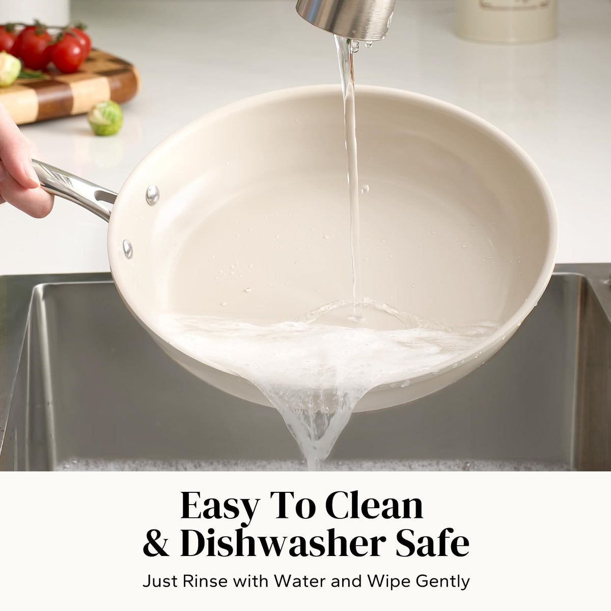 Redchef nonstick cookware is dishwasher-safe for convenient cleanup.