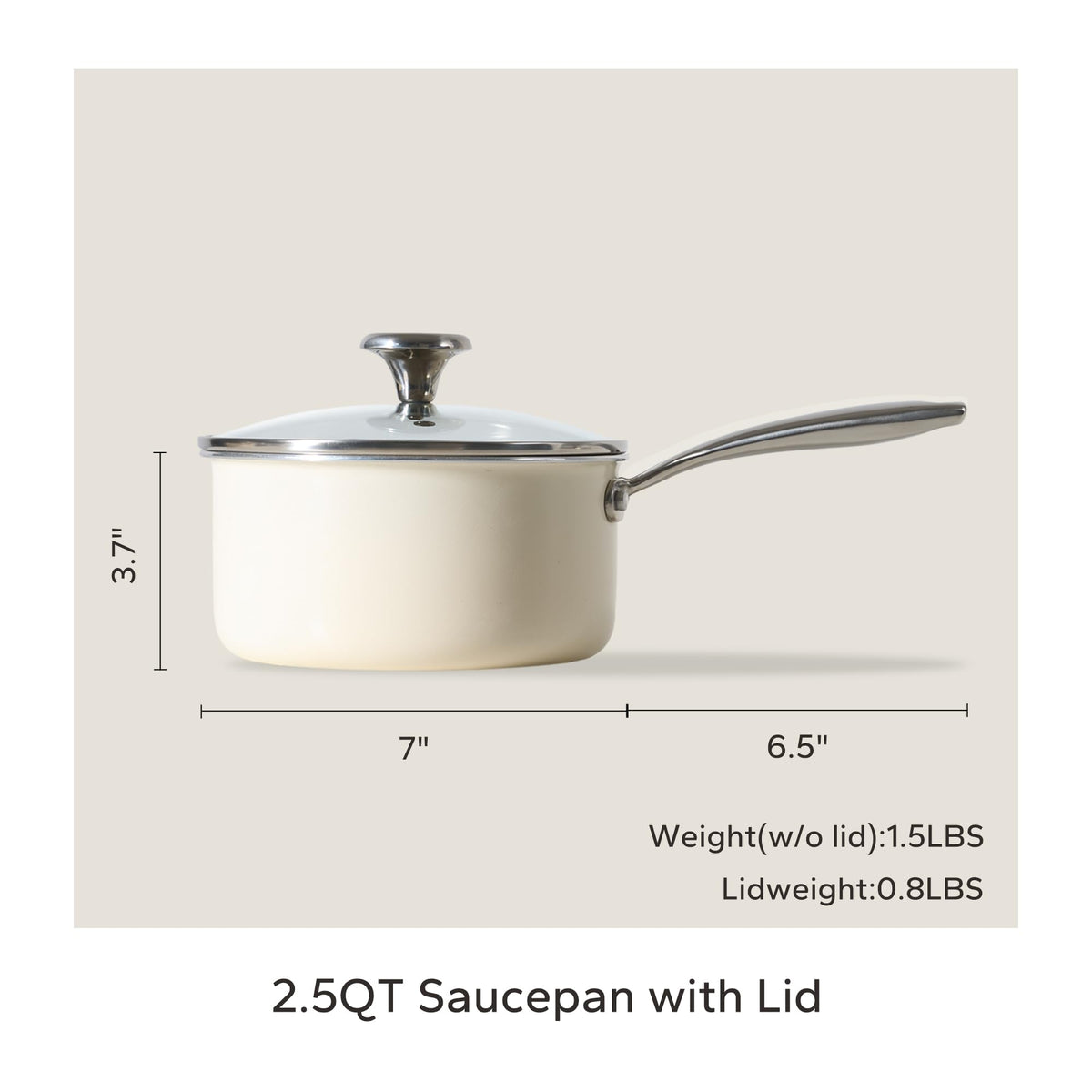 Redchef sauce pan works on all stovetops for flexible cooking