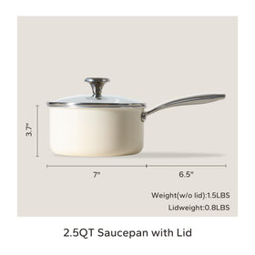 Redchef sauce pan works on all stovetops for flexible cooking