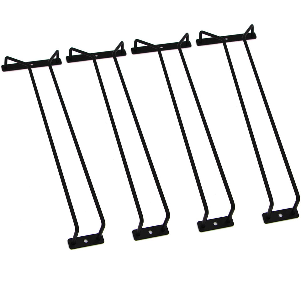 RedDreamer under-cabinet wine glass rack with four holders neatly organizing stemware.