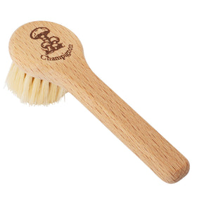 Redecker natural pig bristle mushroom brush with beechwood handle for dry cleaning without water
