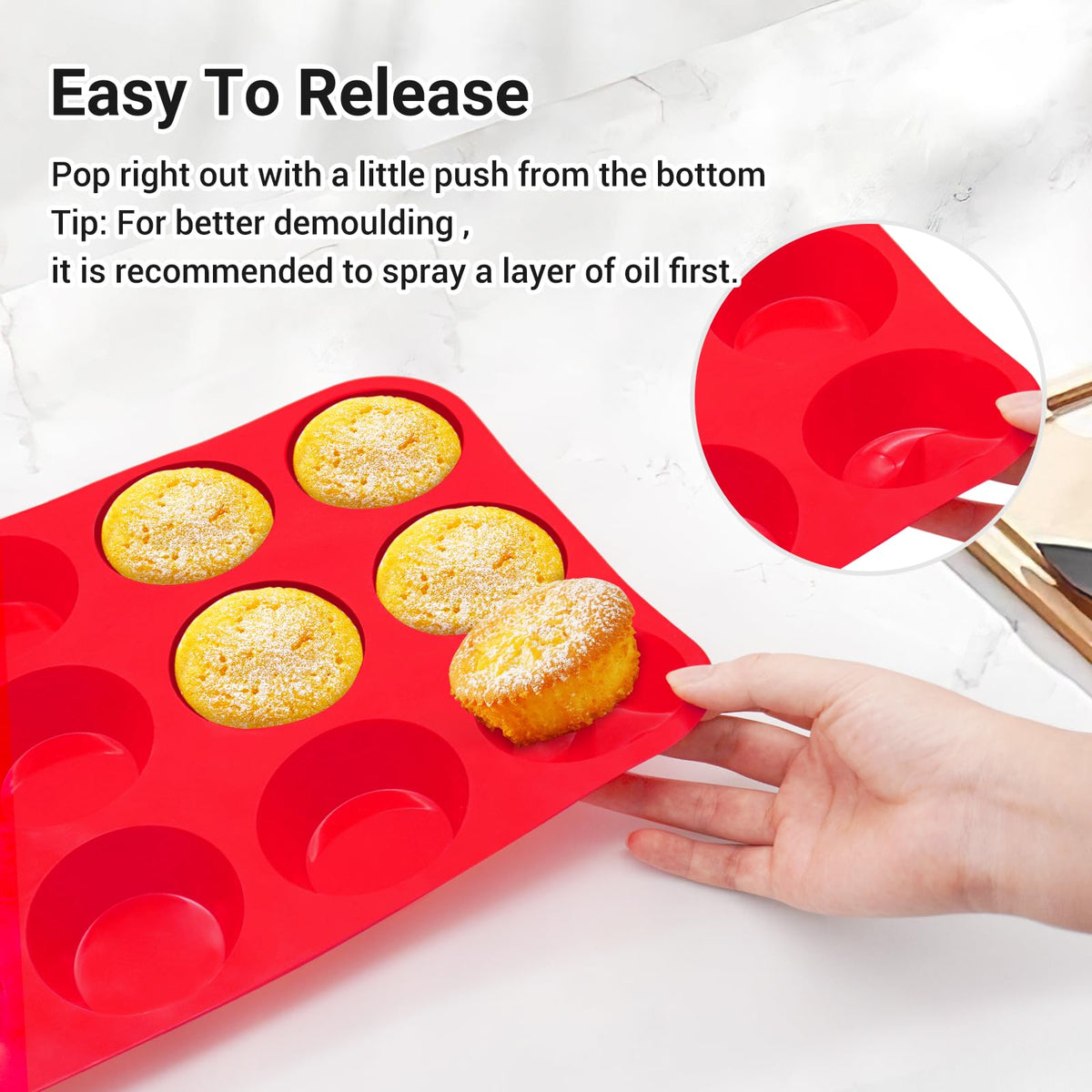 Redfly temperature-range silicone pan works from freezer to oven.