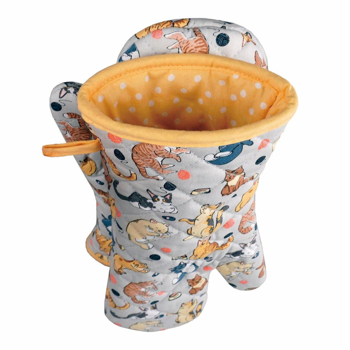 Red LMLDETA machine-washable mitt for easy kitchen cleanup