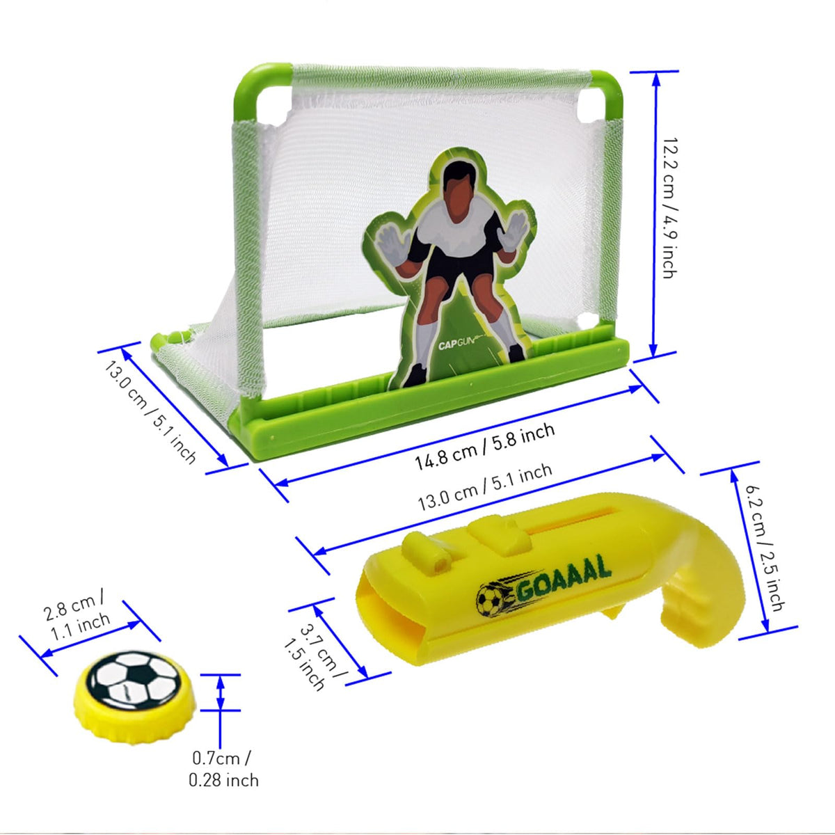 Redomm cap gun bottle opener launcher comes in a 4pc set for gifting and sharing.