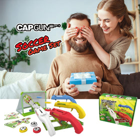 Redomm cap gun bottle opener launcher features magnetic parts for easy storage on surfaces.
