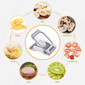 REDSETS egg slicer stainless wire close-up reveals durable blades for easy slicing.