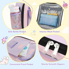 REDSHELL insulated lining maintains temperature for fresh meals during daycare.