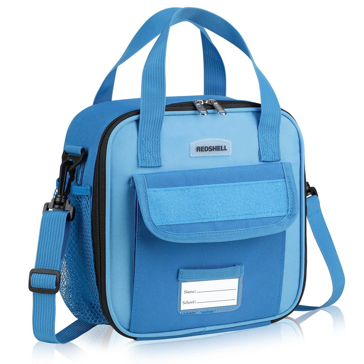 REDSHELL Tactical lunch box kids front view showing spacious interior for meals