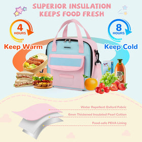 REDSHELL tactical lunch box pink patch panel for personalization