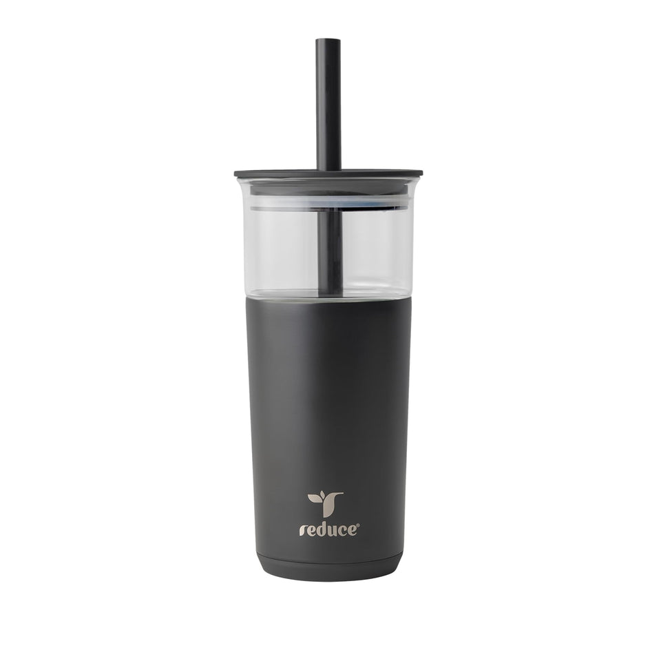 REDUCE Aspen 20 oz tumbler with lid keeps beverages cold for hours.