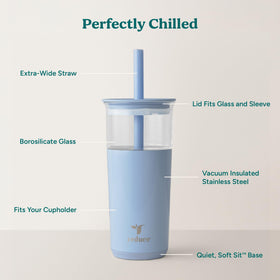Reduce Aspen extra wide straw for smooth sips with smoothies or boba.