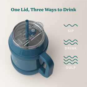 REDUCE Cold1 tumbler wide base offers desk stability on any surface