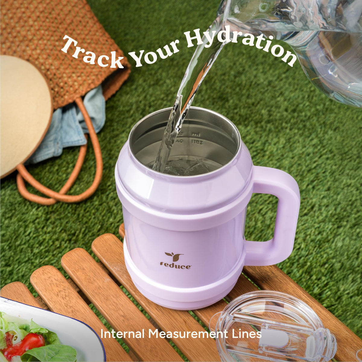 REDUCE Cold1 tumbler spill-free design minimizes mess during busy days