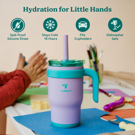 REDUCE Coldee spill-proof lid prevents leaks on car rides and outings