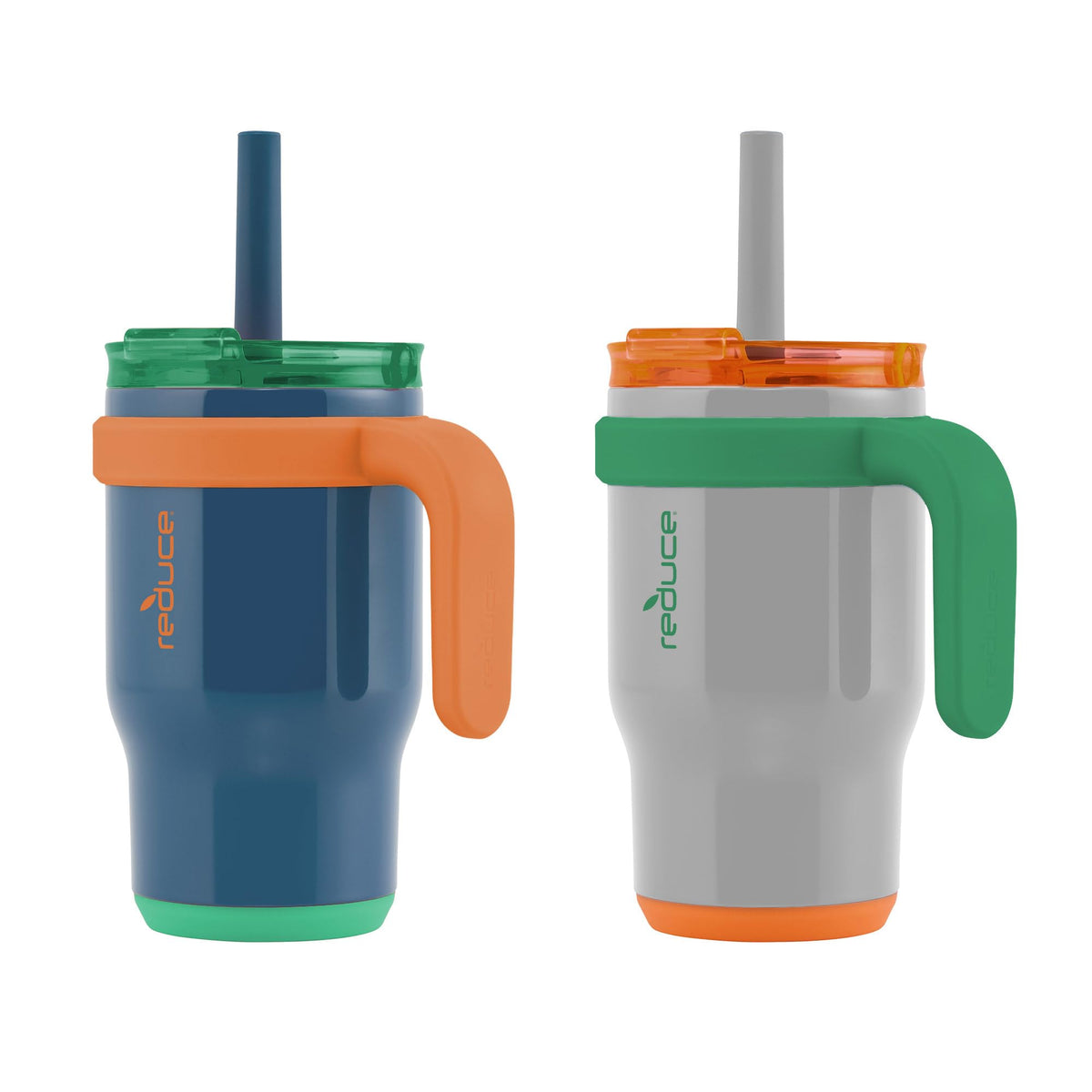 Lid close-up on REDUCE Coldee tumbler shows leakproof design for controlled sipping.