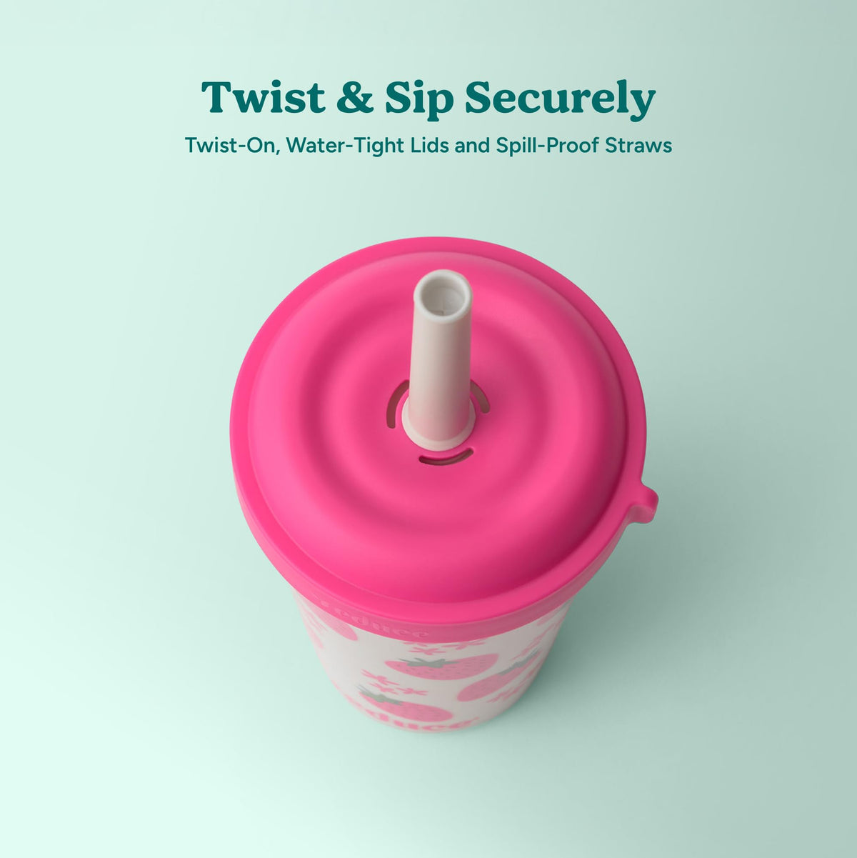 REDUCE GoGo's 12 oz tumbler fits cupholders and car seats for busy families.
