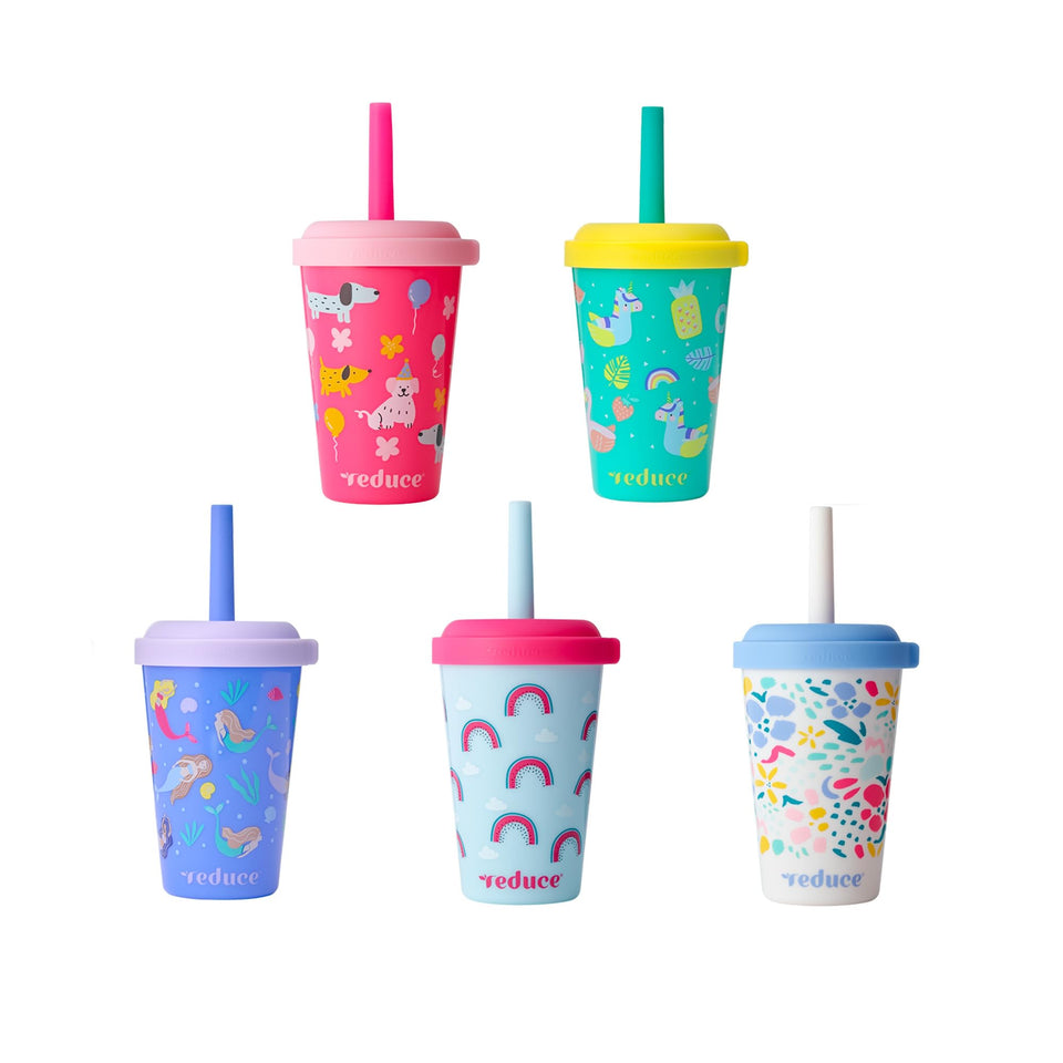 REDUCE GoGo's Kids Tumbler with spill-proof straw for mess-free sipping during playdates
