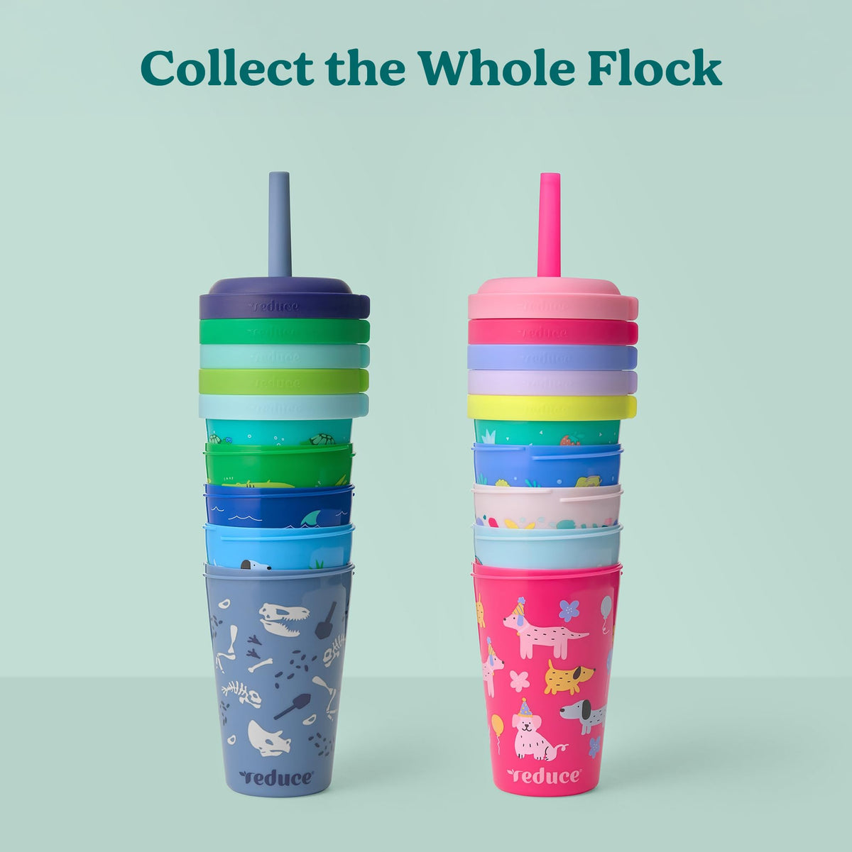 Vibrant Scavenger Boy design on REDUCE GoGo's tumbler