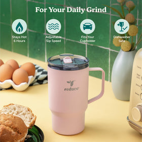 REDUCE Hot1 dual-wall insulation preserves hot drinks during commutes