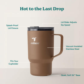 REDUCE Hot1 durable 18/8 stainless steel body for daily use.