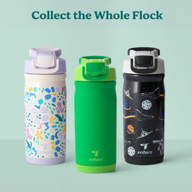 REDUCE Hydrate Pro Kids bottle exterior shows durable stainless steel.