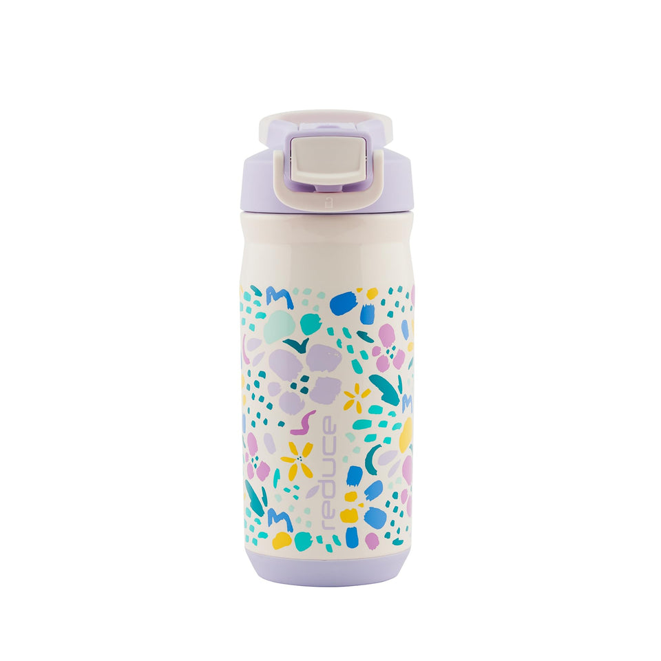 REDUCE Hydrate Pro Kids bottle front view, compact and durable for school days.