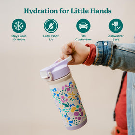 REDUCE Hydrate Pro Kids bottle straw shows easy sipping on the go.