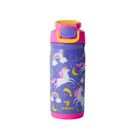 REDUCE Hydrate Pro kids bottle unicorn magic front view for daily hydration.