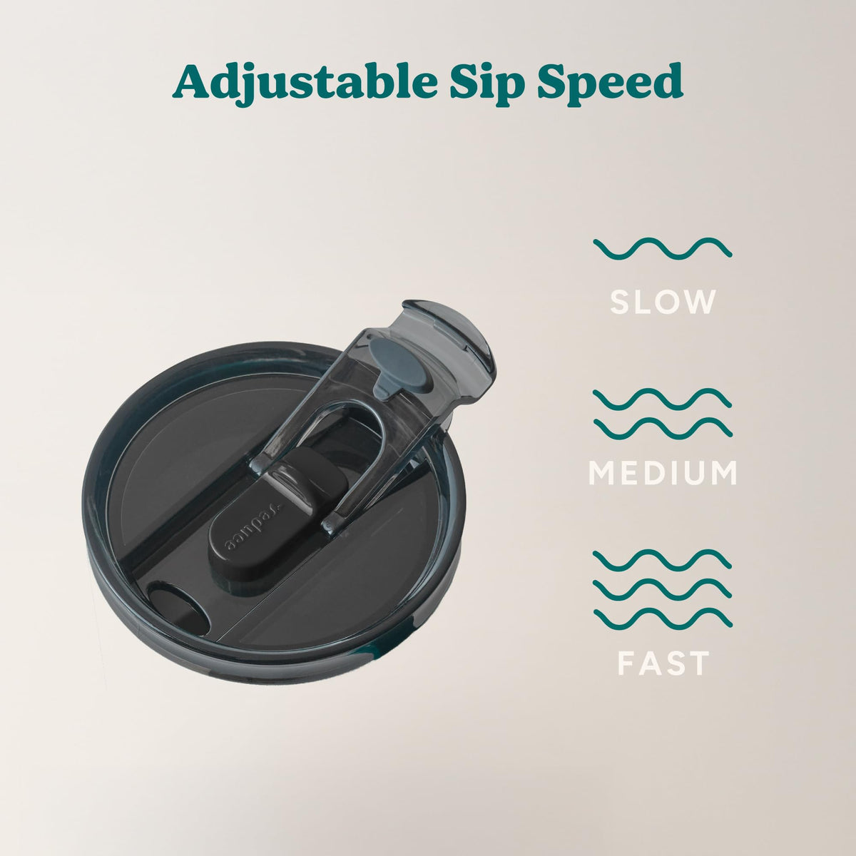 REDUCE vented lid enhances sipping with controlled steam release