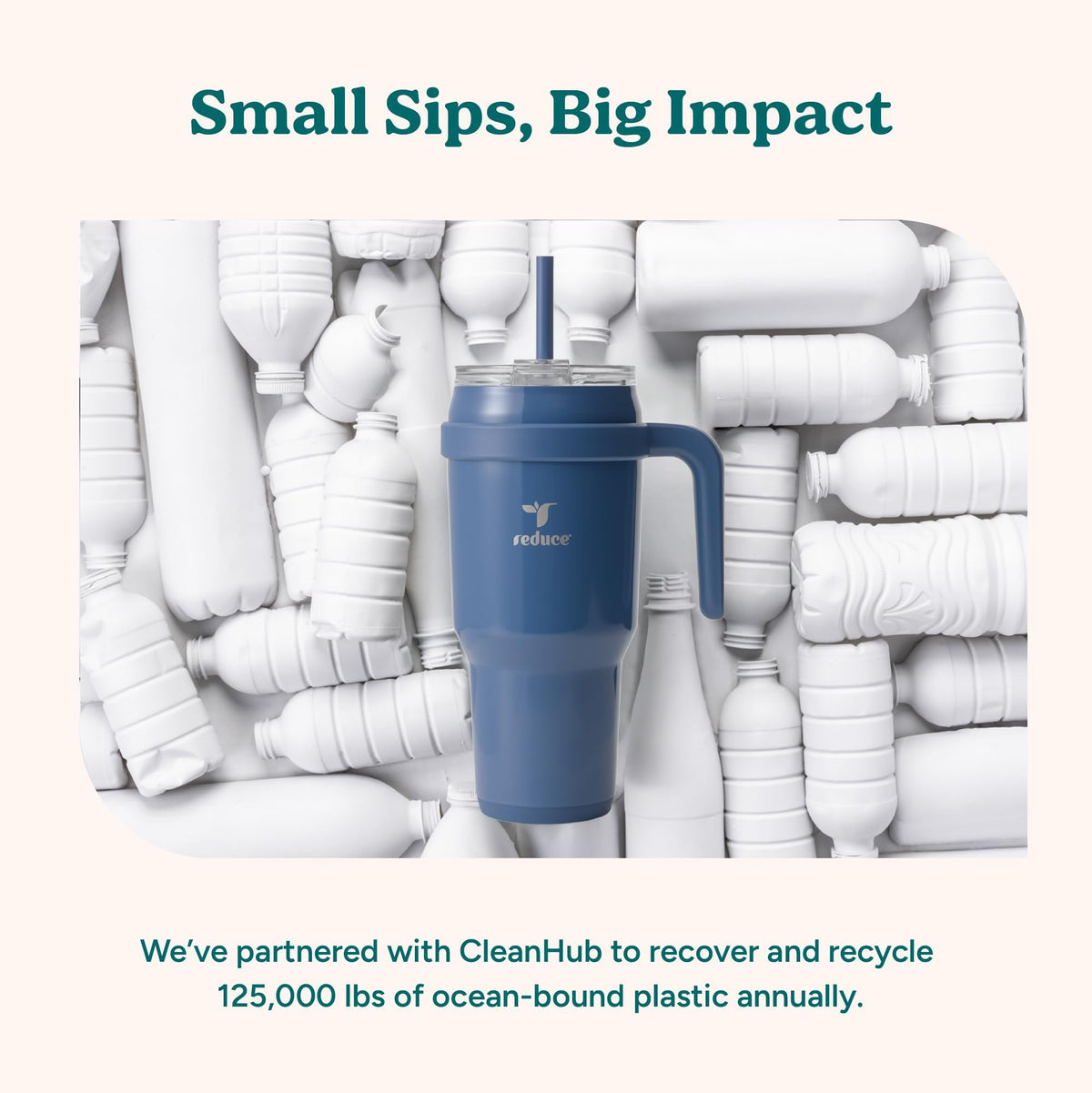 REDUCE Phantom 40oz tumbler in phantom color for everyday use