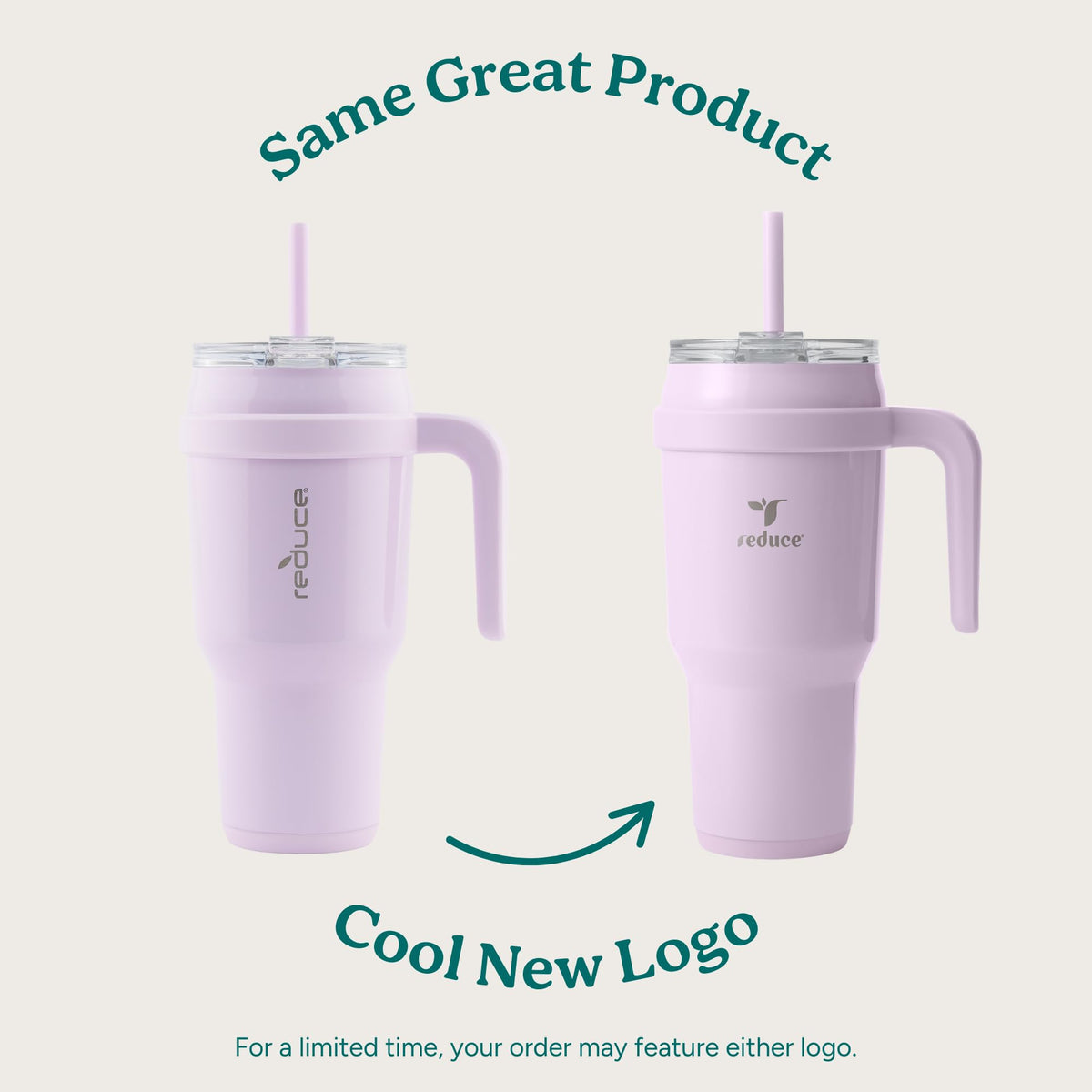 REDUCE Phantom 40oz tumbler lid detail showing sip, drink, gulp versatility