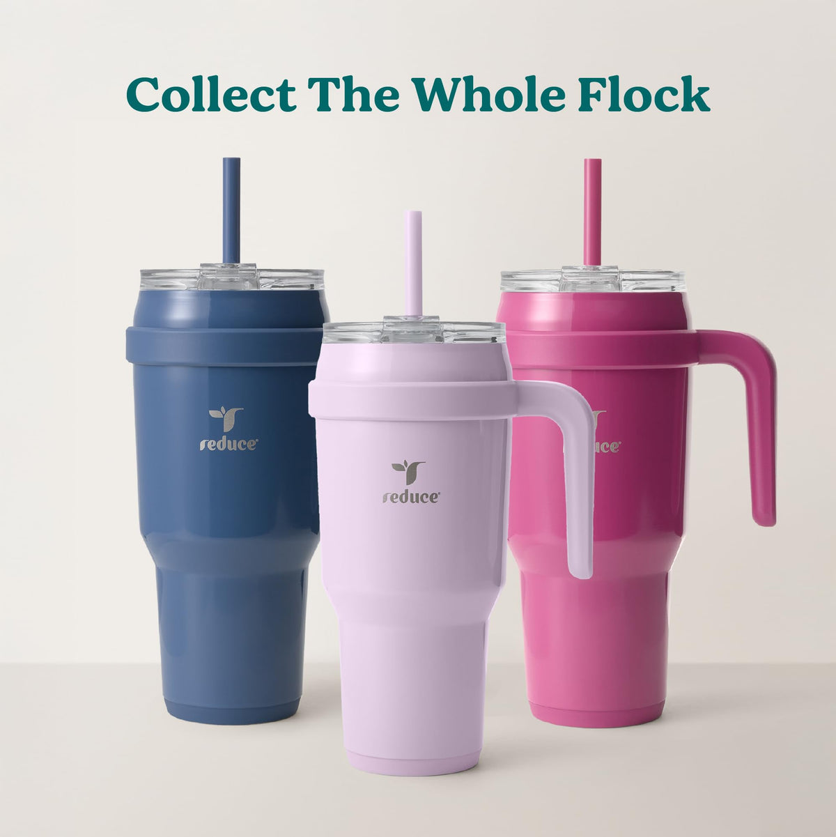 REDUCE Phantom 40oz tumbler has inner ounce markings for tracking intake