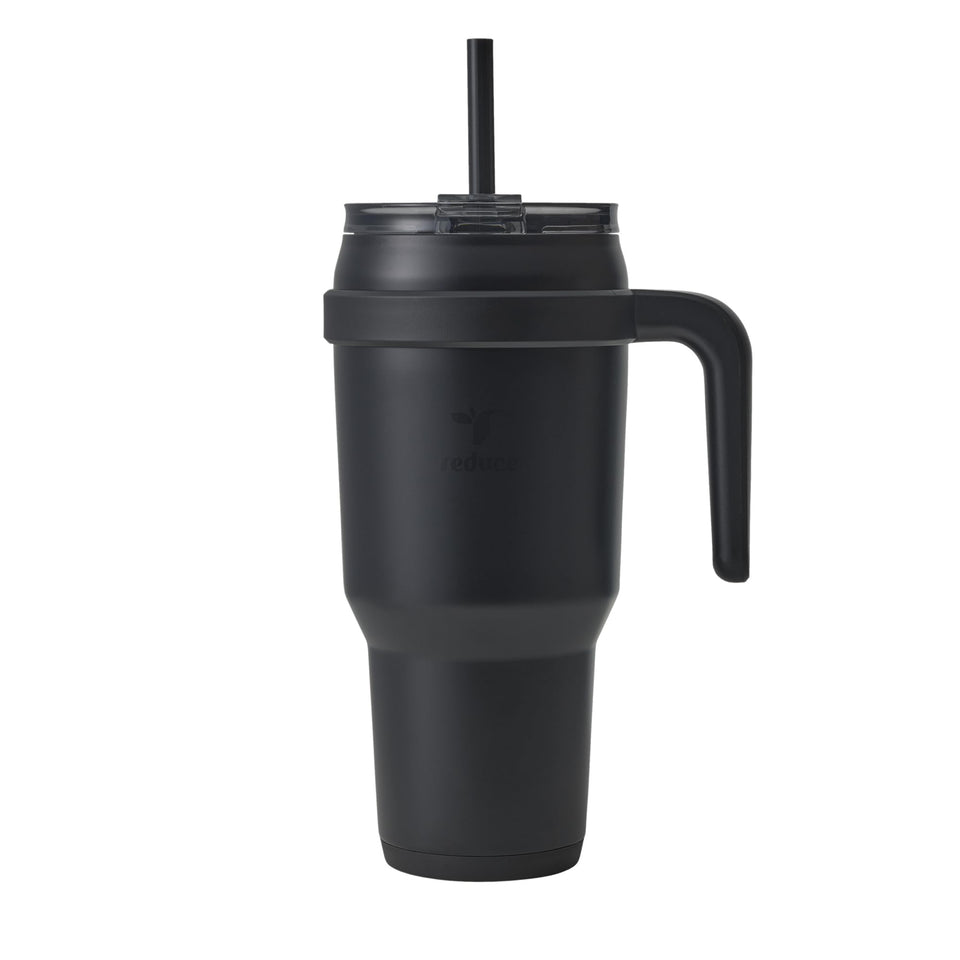 REDUCE Phantom 40oz tumbler side view with handle for easy on-the-go hydration