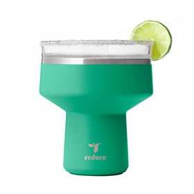 REDUCE Saltini 16oz tumbler front view highlighting portable insulation for cold drinks