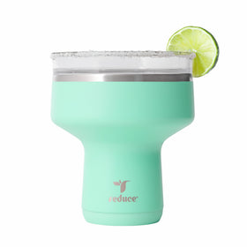 REDUCE Saltini 16oz cocktail tumbler with lid keeps drinks secure and cold outdoors.