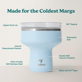 REDUCE Saltini shatterproof stainless steel tumbler for parties and outdoors