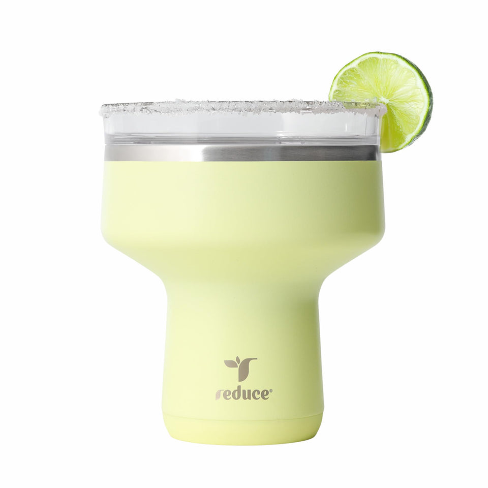REDUCE Saltini 16oz tumbler close-up showing insulation for cold drinks