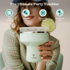 REDUCE Saltini 360 lid design allows sipping from any angle