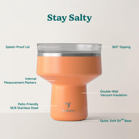 REDUCE Saltini shatterproof stainless steel construction for safe outdoor gatherings
