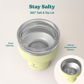 REDUCE Saltini spill-prevention feature reducing table mess