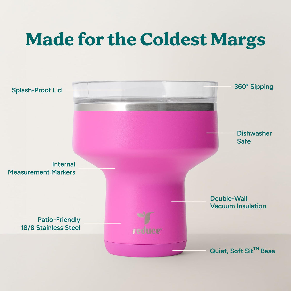 REDUCE Saltini spill-prevention design for mess-free gatherings