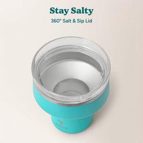 REDUCE Saltini stainless steel construction offers shatterproof outdoor durability