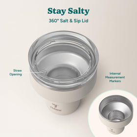 REDUCE Saltini wide stem and soft base provide secure, quiet handling.