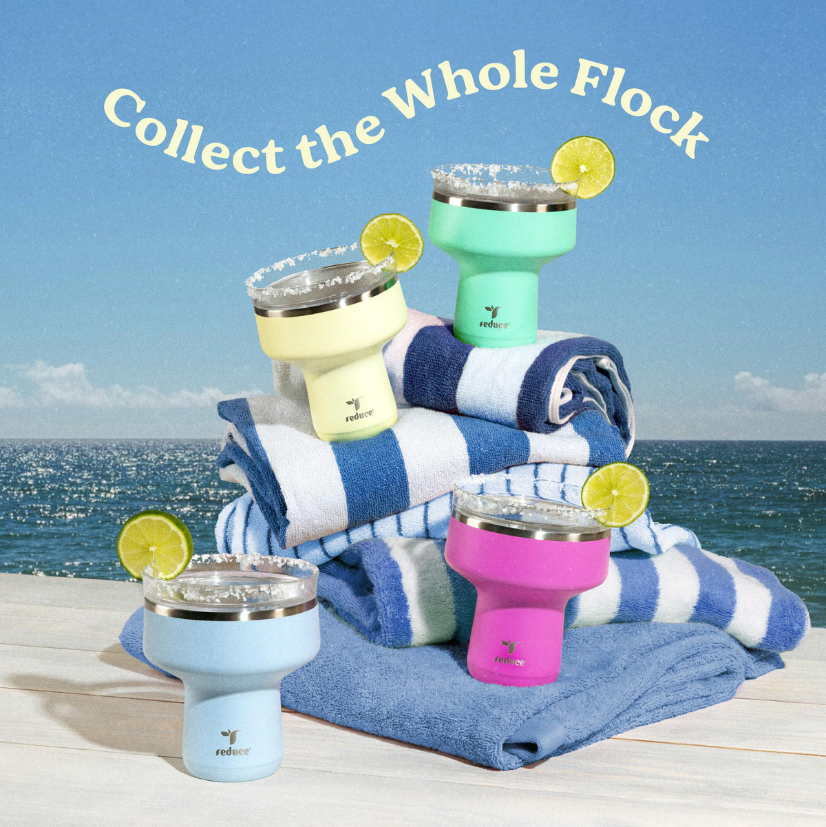 REDUCE Saltini wide-stem base offers secure, quiet placement.