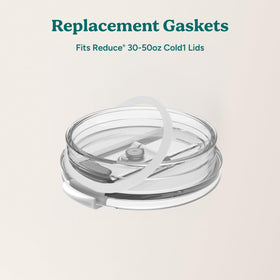 REDUCE lid gasket fitting securely on a tumbler lid for a tight seal