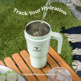 REDUCE reusable straw included for eco-friendly sipping