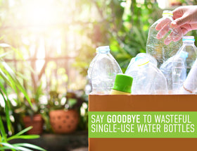 REDUCE WaterWeek bottle filled with water, ready for daily hydration