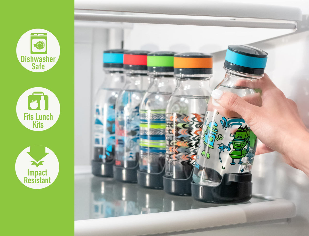 REDUCE WaterWeek bottle top view, compact design for travel
